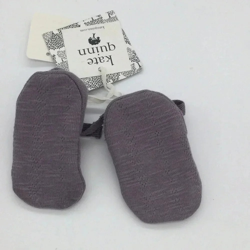 NWT Kate Quinn 3-6M Purple Booties